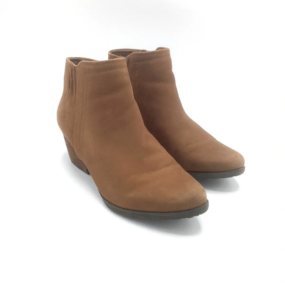 Blondo Valli 2.0 Waterproof Leather Bootie‎ Cognac Size 7.5M